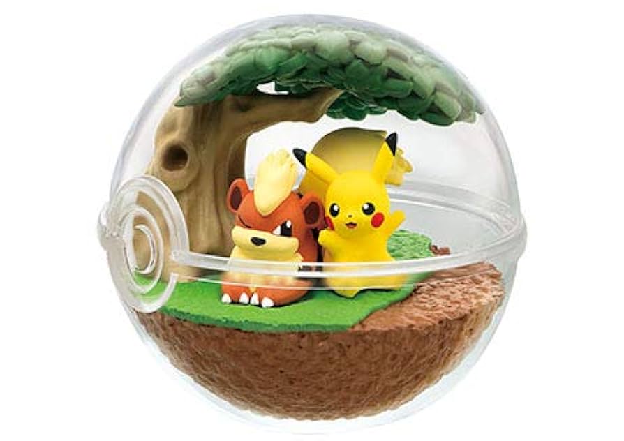 Re-Ment Single: Growlithe Terrarium (Pikachu Missing)