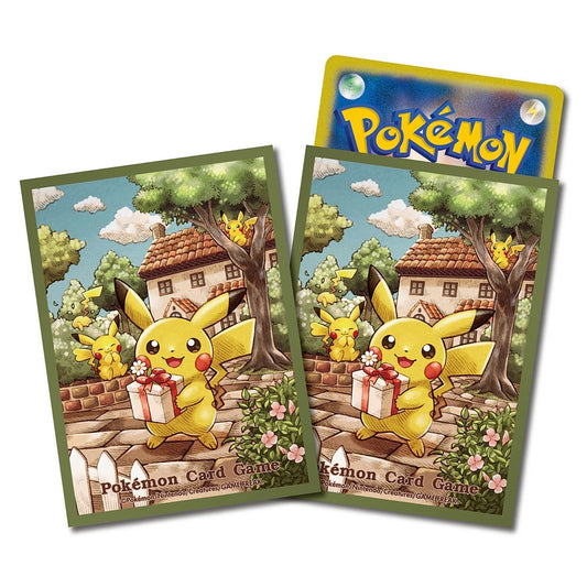 ピカチュウプレゼント - ポケモン 日本製TCGスリーブ - 公式 - 新品