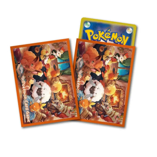 暖炉でくつろぐカードスリーブ（64枚入り）